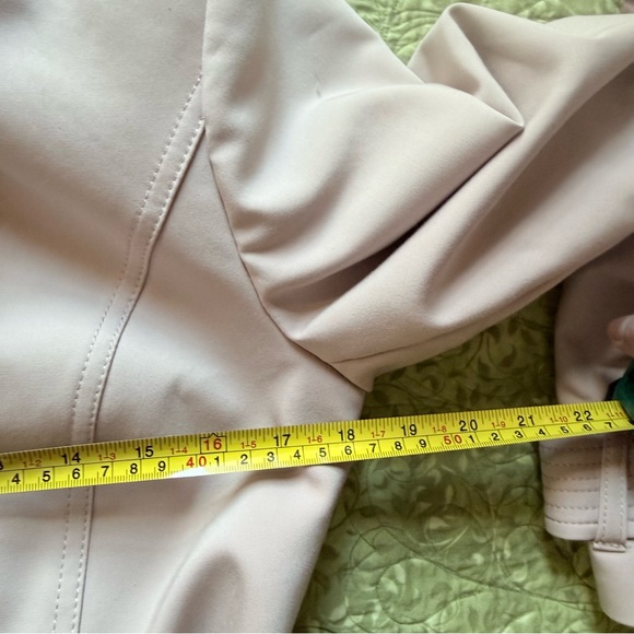 Express Light Beige Pink Trench Coat Size S - Picture 6 of 8